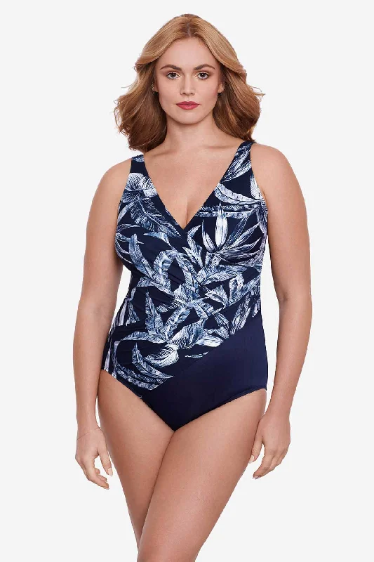 Plus Size Tropica Toile Oceanus One Piece Swimsuit