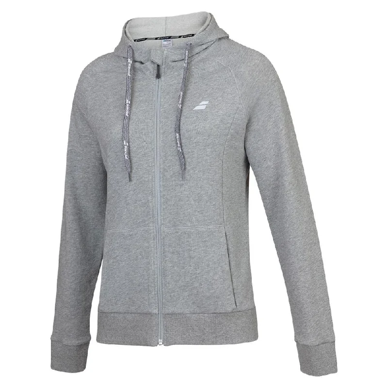 Logo HoodiesWomen`s Exercise Hood Jacket High Rise Heather