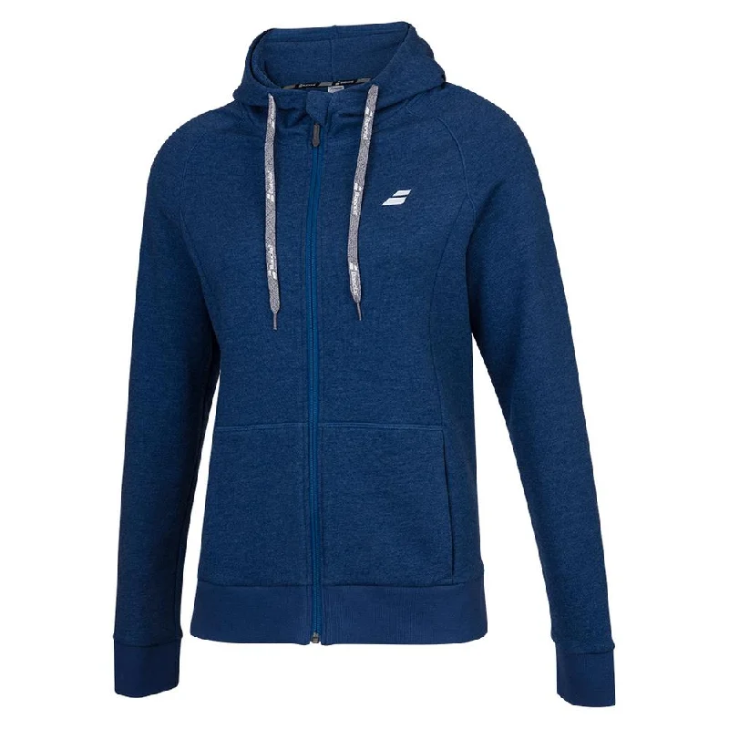 College SweatshirtsWomen`s Exercise Hood Tennis Jacket Estate Blue Heather