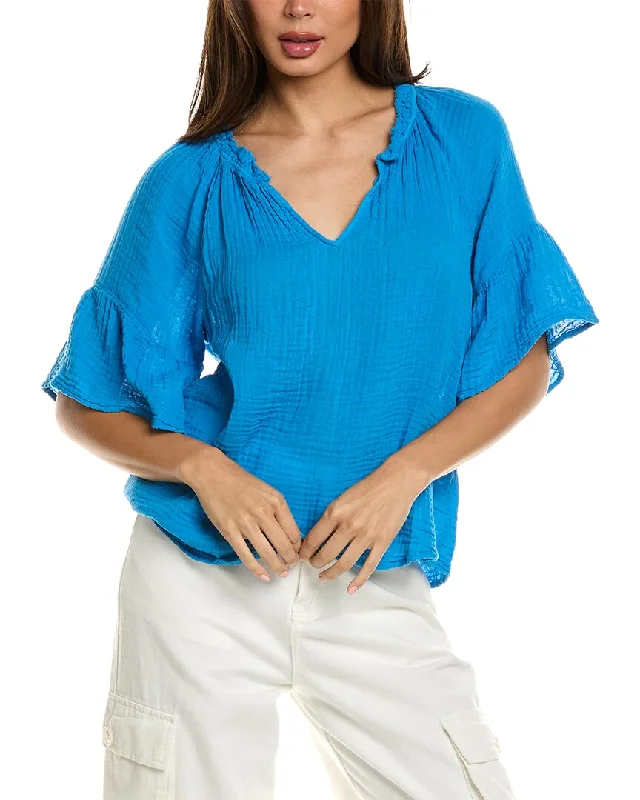 Hiking Short Sleeve TopsMichael Stars Savannah Flutter Sleeve Top