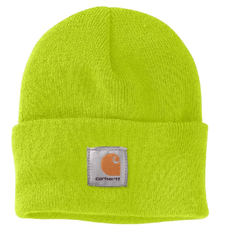 A18 Knit Cuffed Beanie - Bright LimeKnit Button-Up