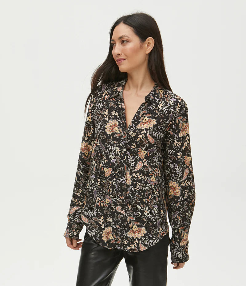 Bohemian down jacketCam Paisley Button Down Top