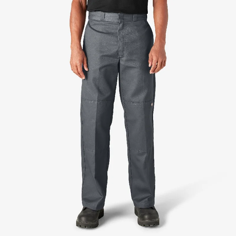 CLOSEOUT Flex Loose Fit Double Knee Work Pants, Charcoal Gray