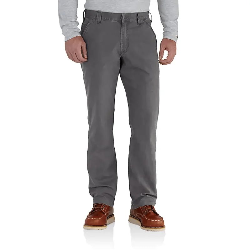 Rugged Flex Relaxed Fit Canvas Work Pant - Gravel