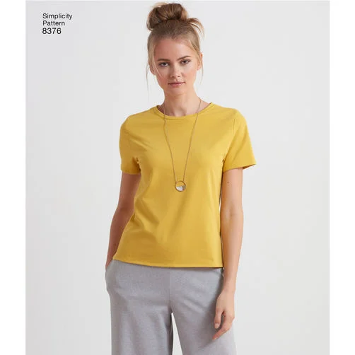 Simplicity Knit Top S8376Knit Button-Up