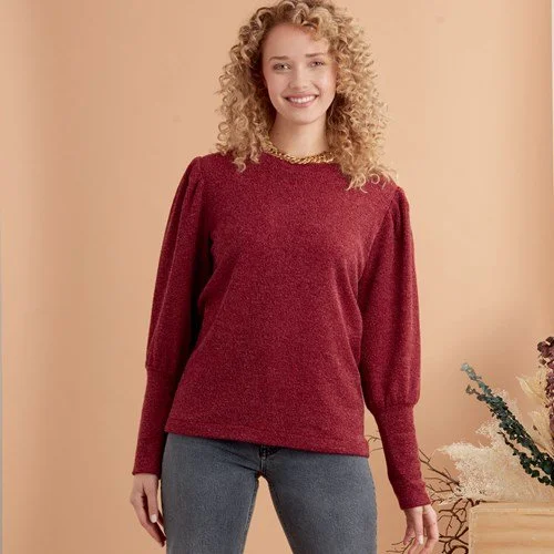 Simplicity Knit Tops S9385Knit Solid