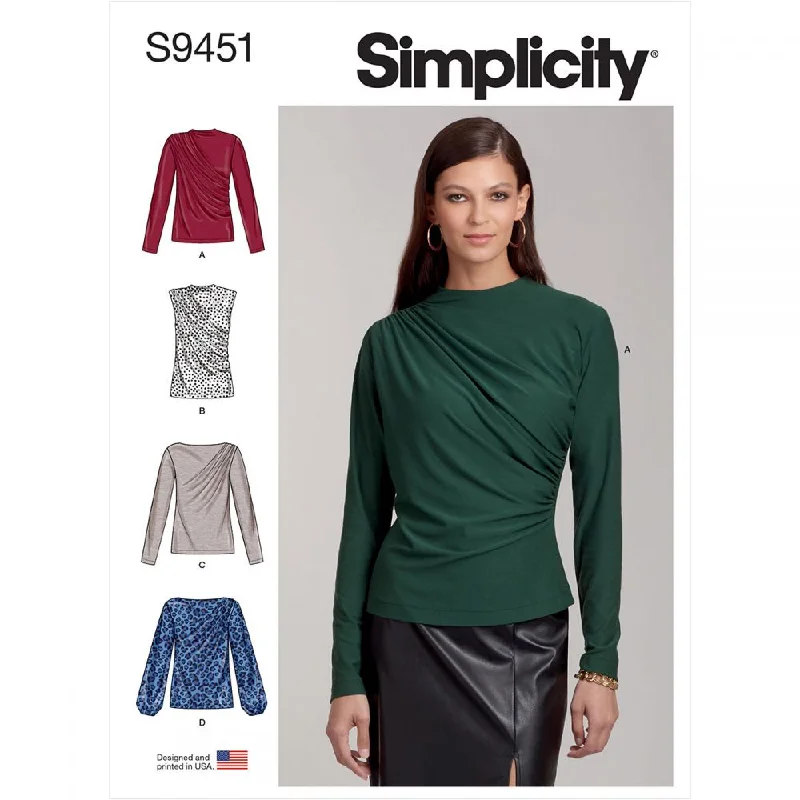 Simplicity Knit Tops S9451Knit Embroidered