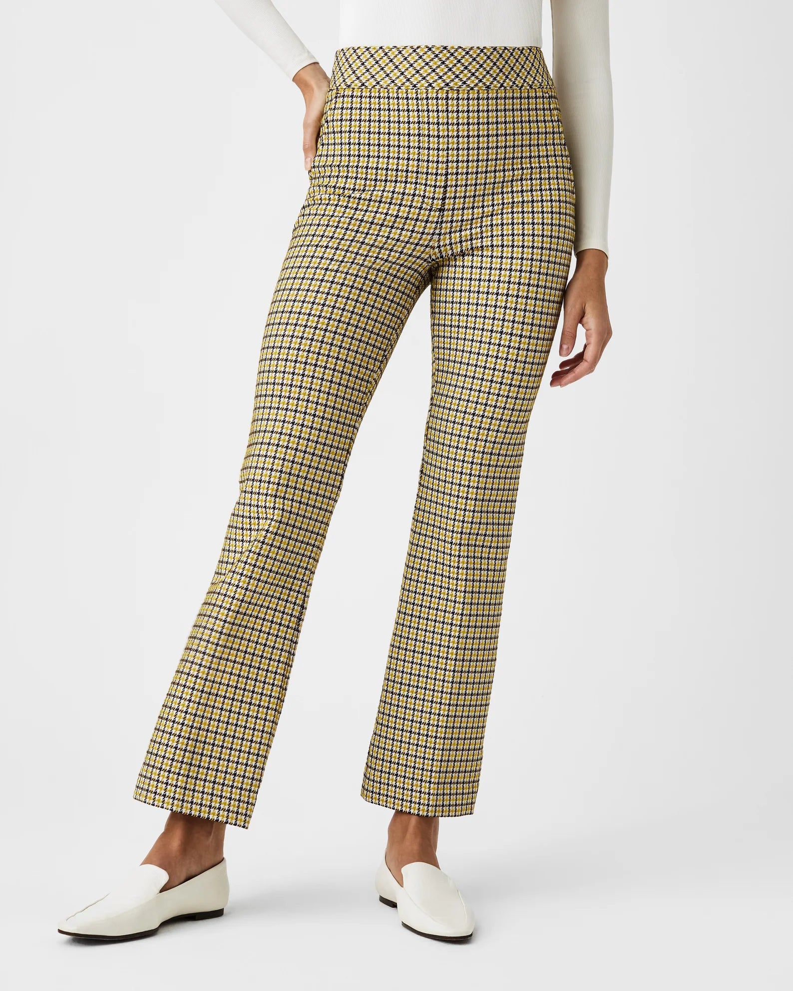 Spanx Ponte Jacquard Dijon Flare Pants