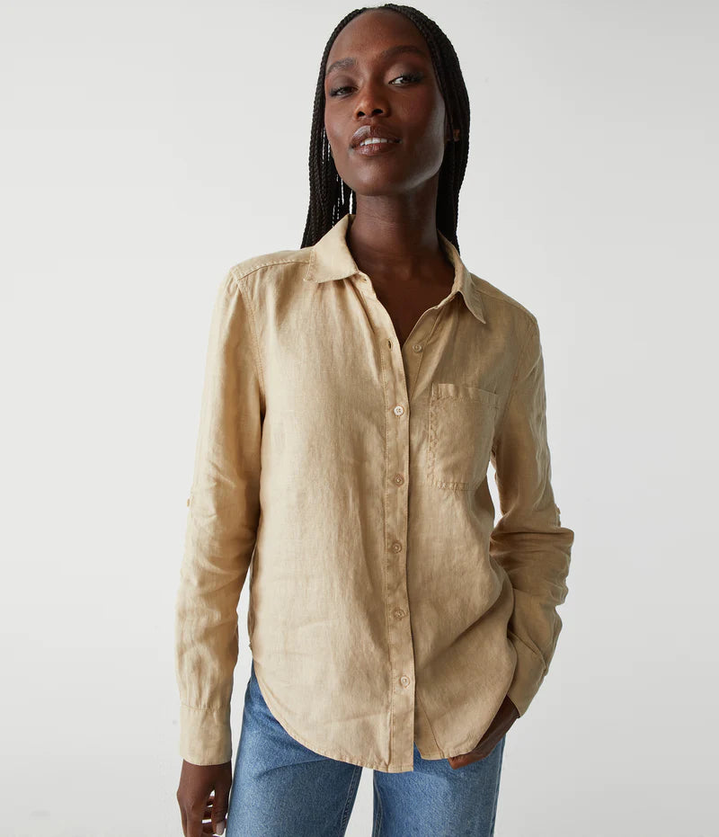 Down vestSpencer Linen Button Down Top