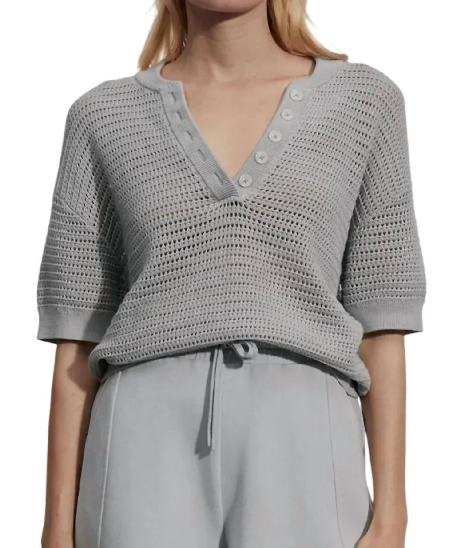 Callie Knit Top In Mirage GreyKnitted Oversized