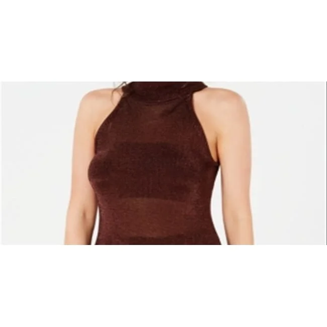 Guess Women's Sedona Clay Semi Sheer Knit Top Brown Size XsKnit Jumper