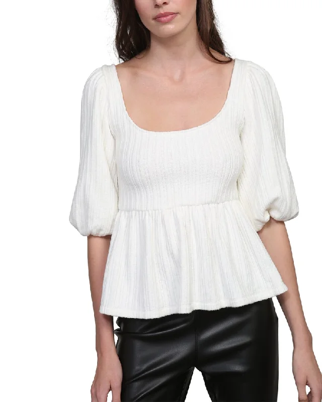 Line & Dot Thea Balloon Sleeve Knit TopKnitted Spring