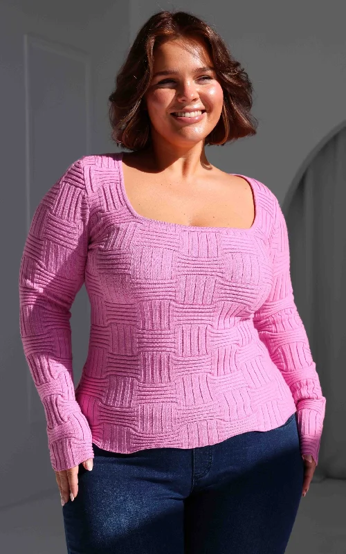 Miya Knit Top - PinkKnitted Casual