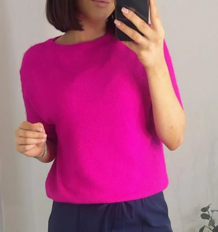 POLLY 1/2 SLEEVE KNITKnit Crop