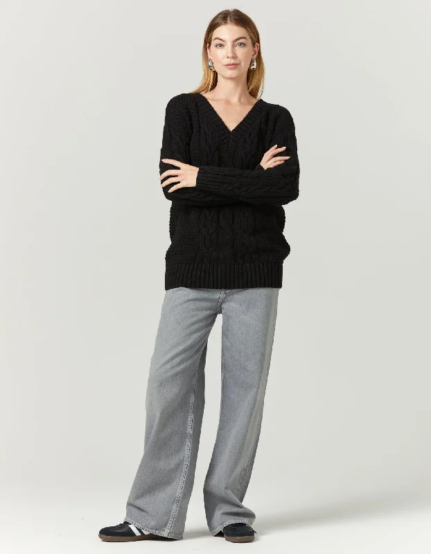 Georgia Knit - BlackKnitted Layered