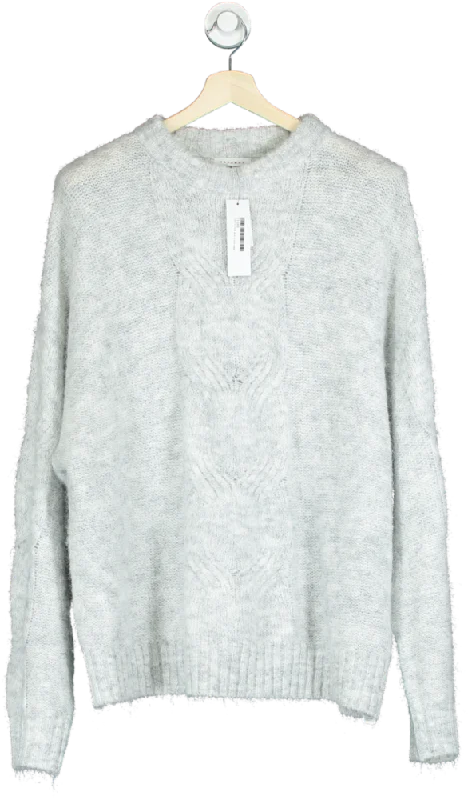 Topshop Grey Knitted Jumper UK MKnitted Beaded