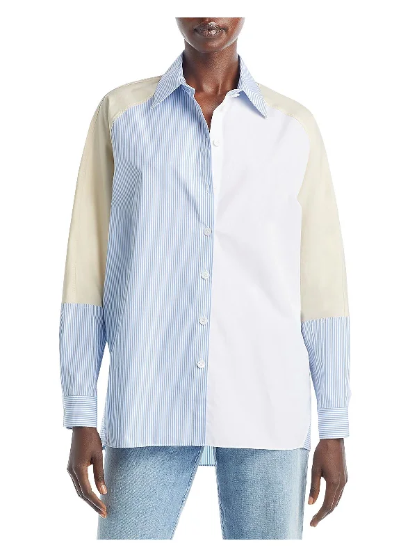 Outdoor down jacketWomens Cotton Button-Down Top