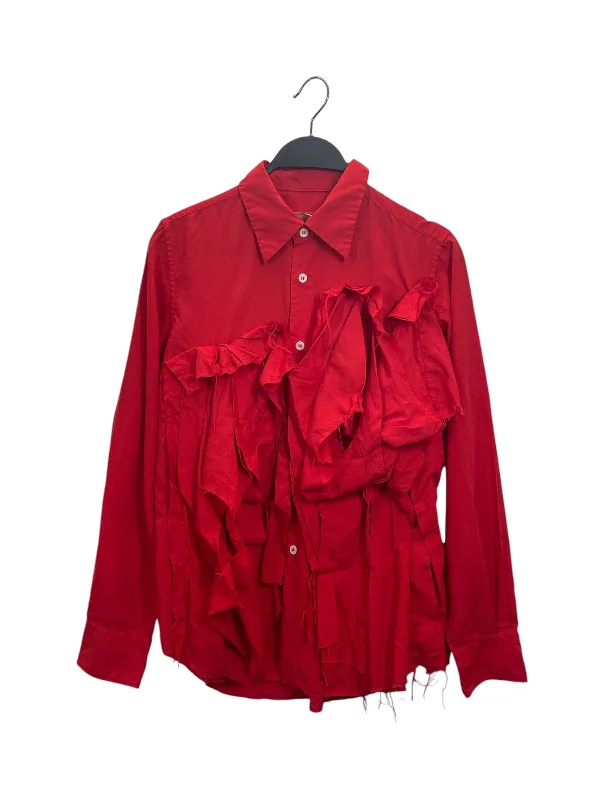 Fringed ShirtsCOMME des GARCONS/LS Blouse/XS/Polyester/RED/