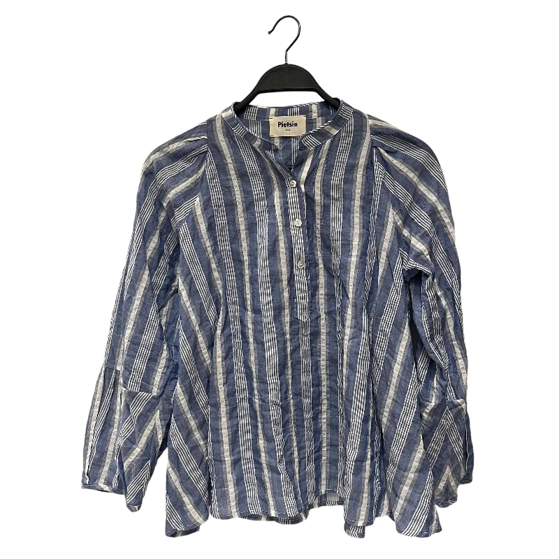 Beaded ShirtsPietsie/Blouse/S/Stripe/Cotton/BLU/