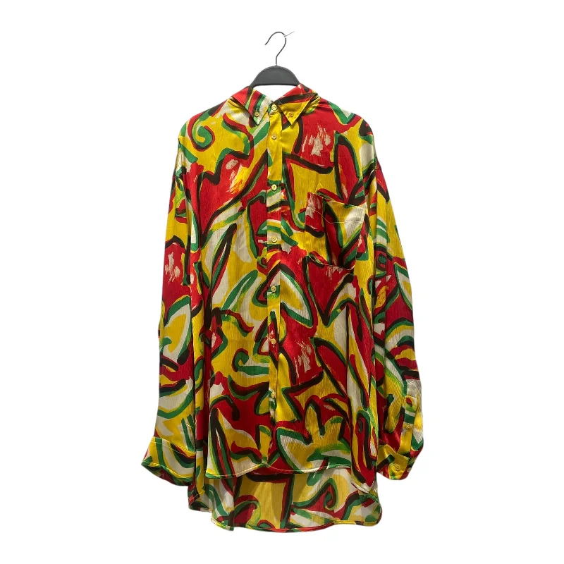 High-Fashion ShirtsBALENCIAGA/SL Blouse/36/All Over Print/Silk/MLT/2018