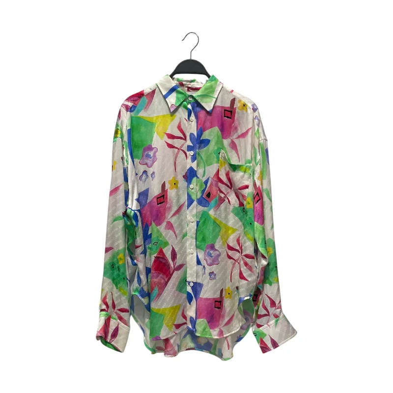 UV-Protection ShirtsBALENCIAGA/LS Blouse/36/All Over Print/Silk/MLT/FLOWERS/BALENCIAGA AOP