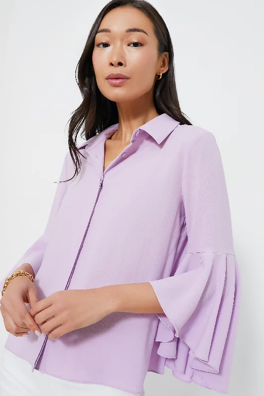 Fitted ShirtsLilac Norah Bell Sleeve Blouse