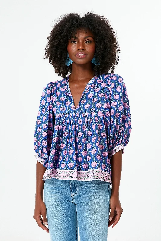 Hunting ShirtsMulti Blue Jesy Blouse