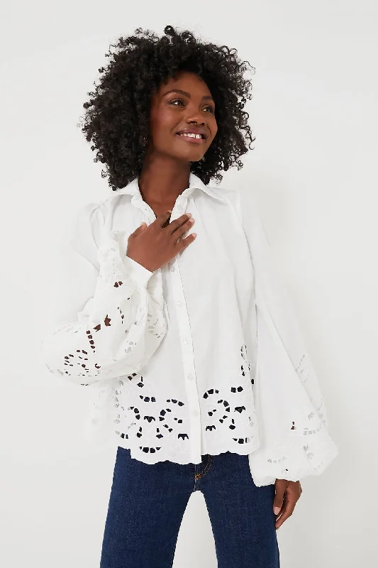 Formal ShirtsPoplin Lace Blouse