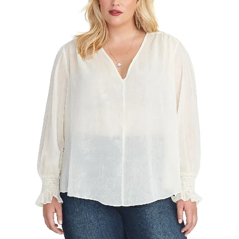 Cotton ShirtsRachel Roy Women's Lulu Blouse Size White Size 1X