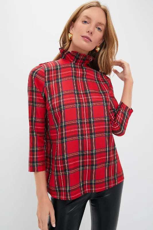 Athletic ShirtsRoyal Stewart Tartan Faye Blouse