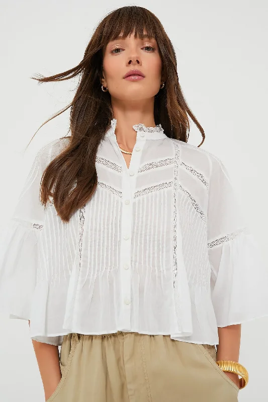 Polka Dot ShirtsWhite Gramy Blouse