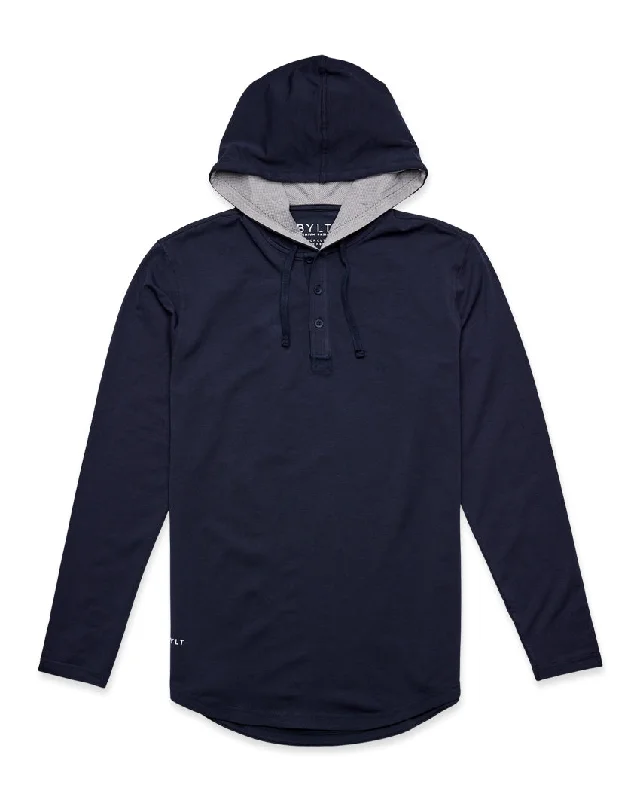 Lace-Up HoodiesDrop-Cut: LUX Hooded Henley