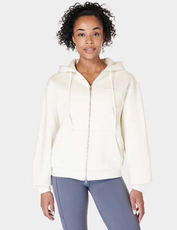 Oversized HoodiesPowerhouse Zip Up Hoody - Lily White