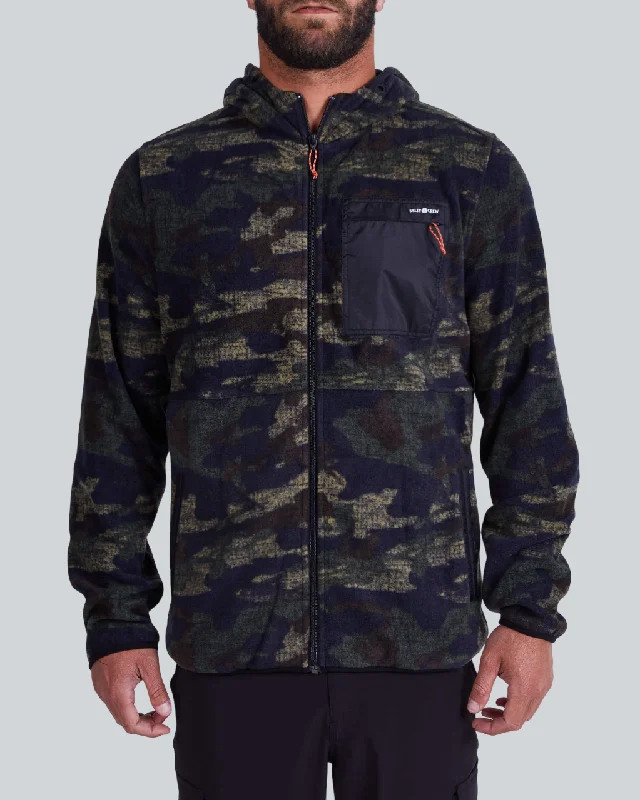 Linen Blend SweatshirtsEdgewater Camo Full-Zip Hooded Fleece