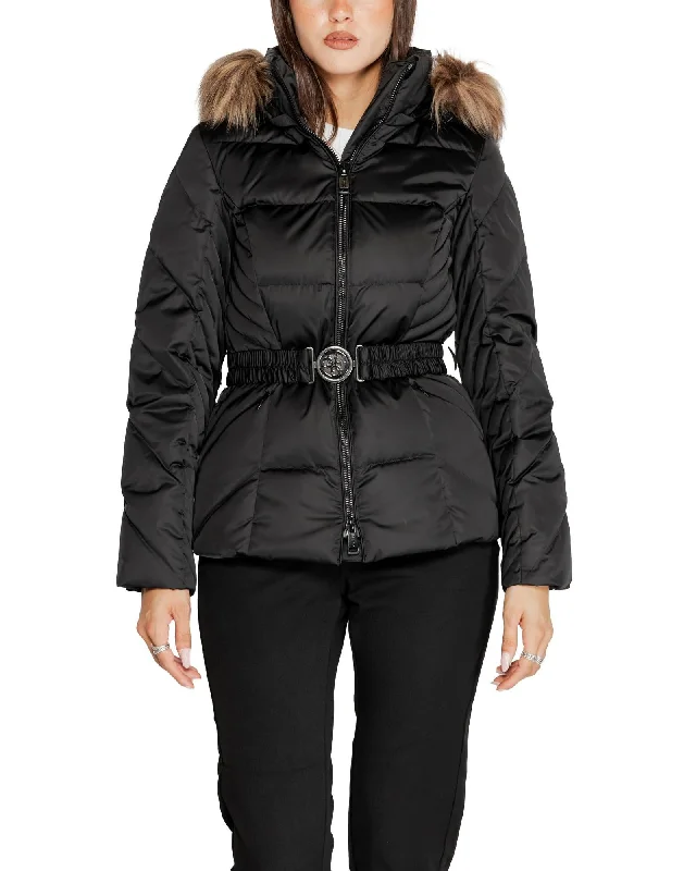 Guess  Women's Belted Puffer Jacket with Faux Fur HoodLimited Edition Jackets