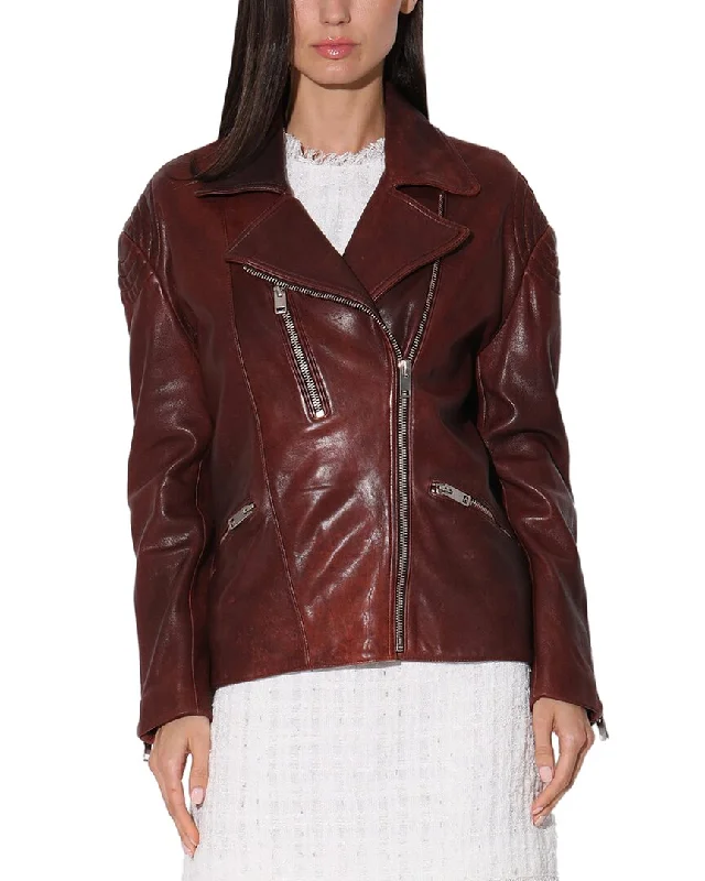 Walter Baker Alexa Leather JacketPea Coats