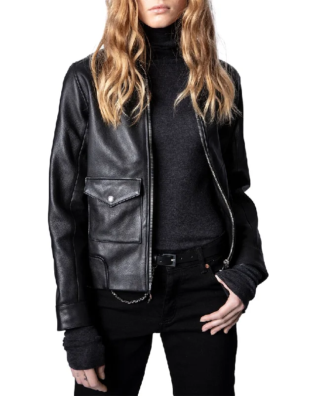 Zadig & Voltaire Lazy Leather JacketWinter Jackets