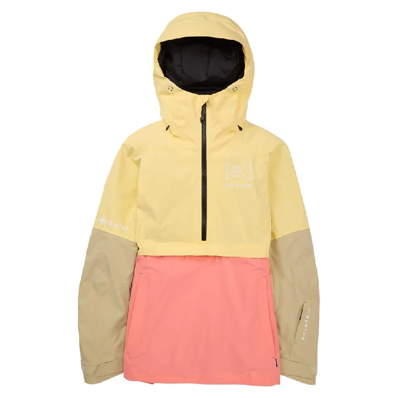 Burton 2024 AK Gore Kimmy 2L Womens Jacket - Buttermilk/Reef Pink/MushroomButton-Up Jackets