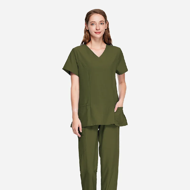 Charlotte On-Shift Scrubs ColorRibbed Cuff Jackets