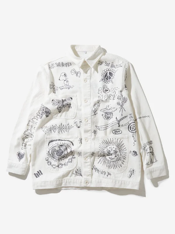 Goodhood x Rebel Yuth Hand Customised Store Worker Jacket - Medium No 1Winter Jackets