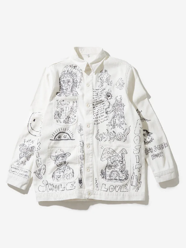 Goodhood x Rebel Yuth Hand Customised Store Worker Jacket - X-Large No 1Mesh Jackets