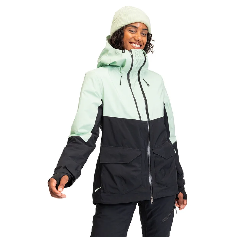 Roxy 2024 Purelines Stretch Gore-Tex Jacket - Cameo GreenCorduroy Jackets