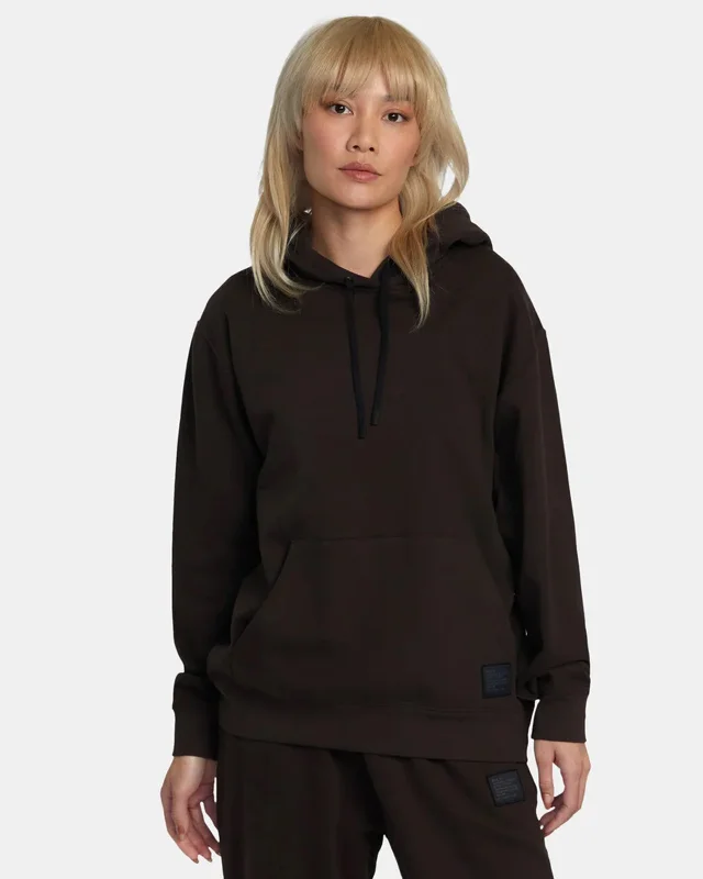 Leather-Paneled SweatshirtsSelects Hooded Base Layer Top