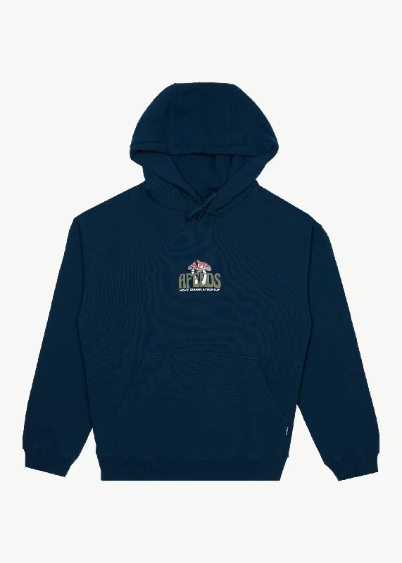 Camo HoodiesAFENDS Mens Let It Grow - Pull On Hood - Navy