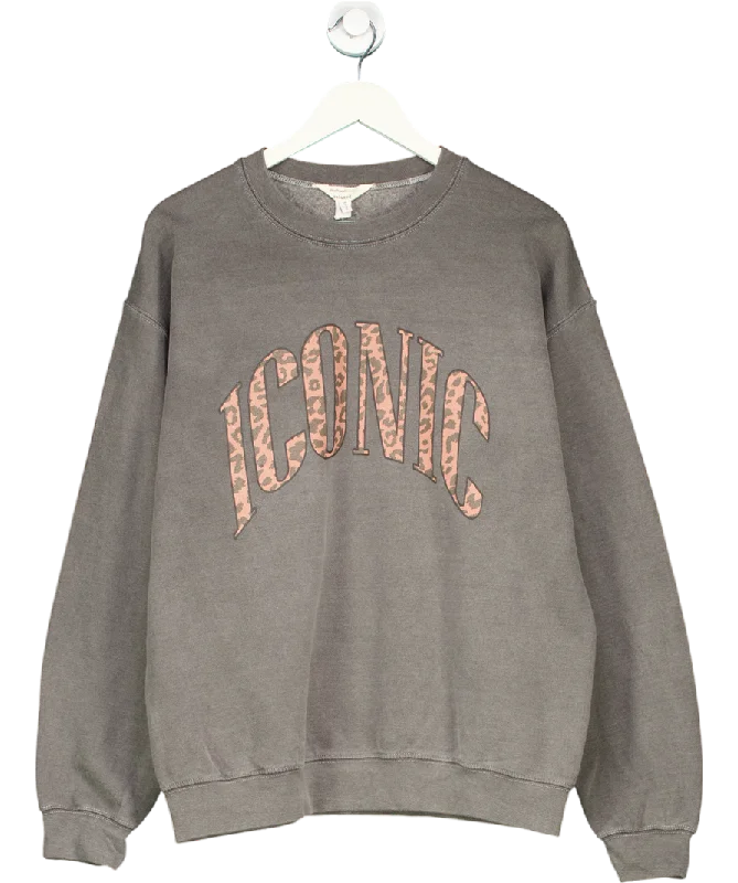 Thermal HoodiesRiver Island Grey Iconic Casual Sweatshirt UK S