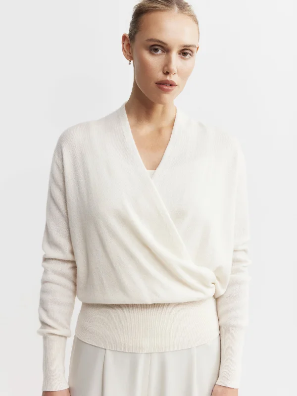 Striped Knit TopsCashmere Ballet Sweater - Cream