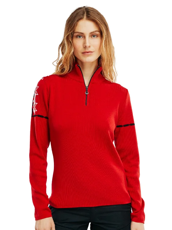 Logo Knit TopsDale of Norway - Mt. Blåtind Women’s Sweater - Red