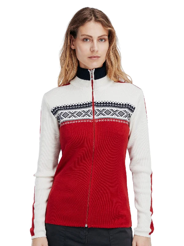 Crewneck Knit TopsDale of Norway - Dystingen Women's Jacket - Raspberry