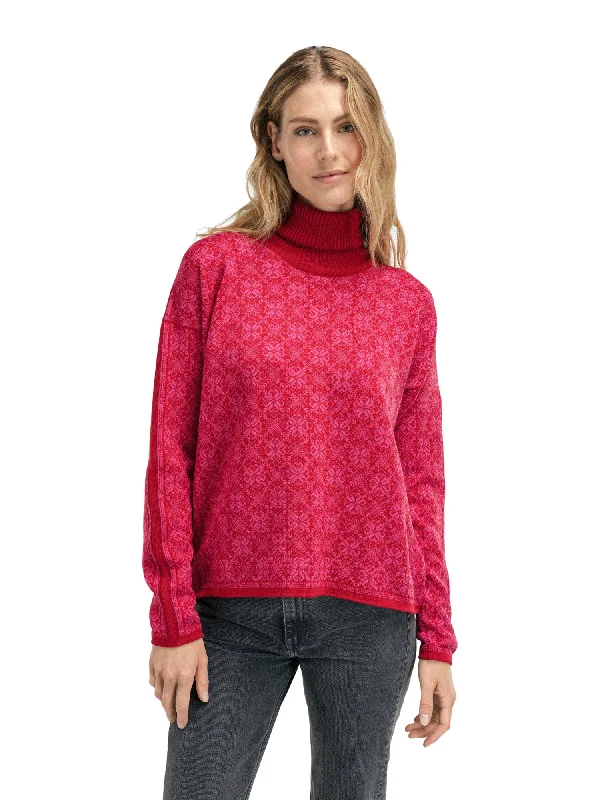 Painted Knit TopsDale of Norway - Firda Women's Sweater - Raspberry