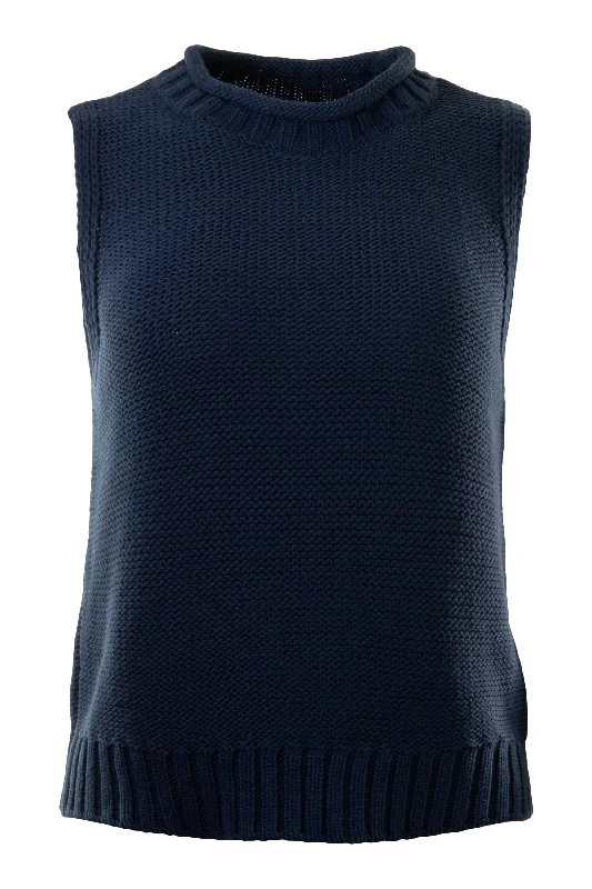 Crewneck Knit TopsMichael Stars Estelle Sweater Vest in Nocturnal